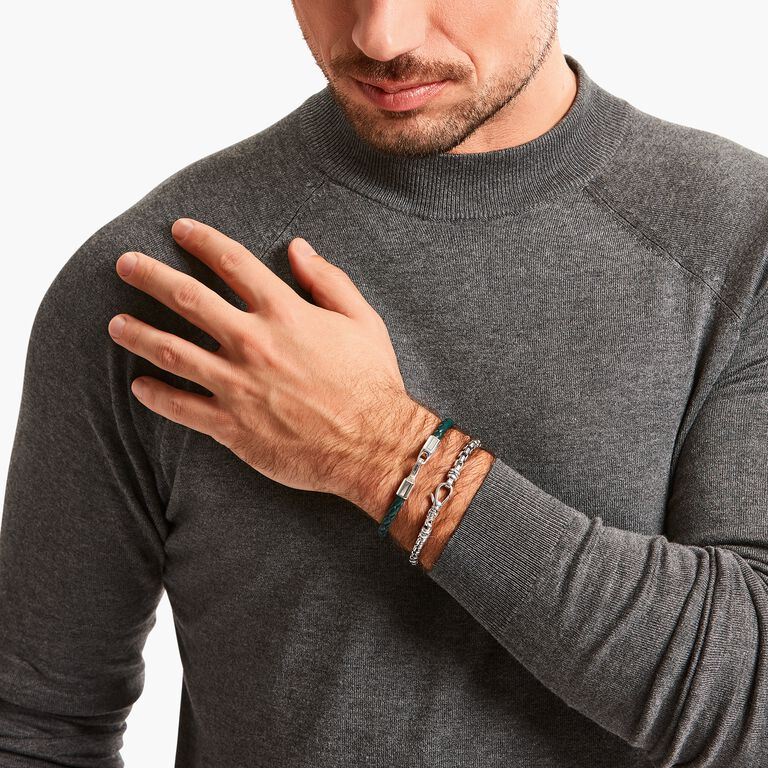 Bracelet cuir vert THOMAS SABO - Argent 925‰