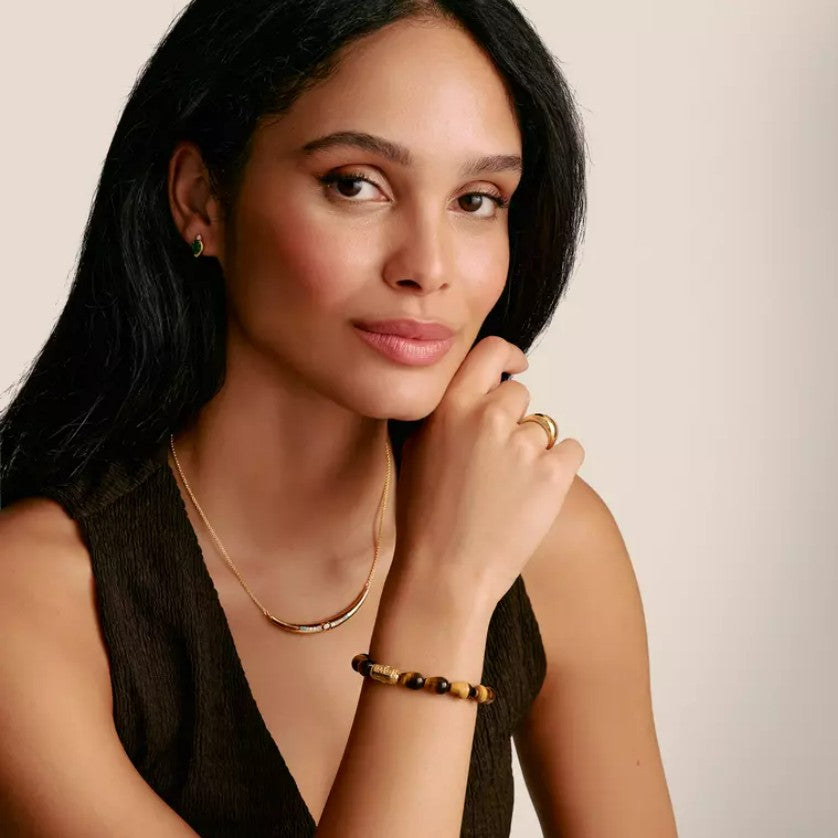 Bracelets beads œil de tigre THOMAS SABO - Plaqué Or