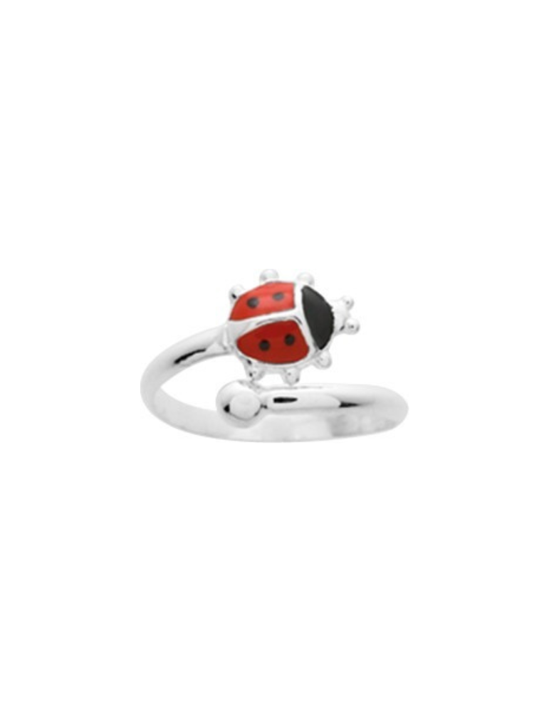 Bague Réglable Coccinelle - Argent 925‰