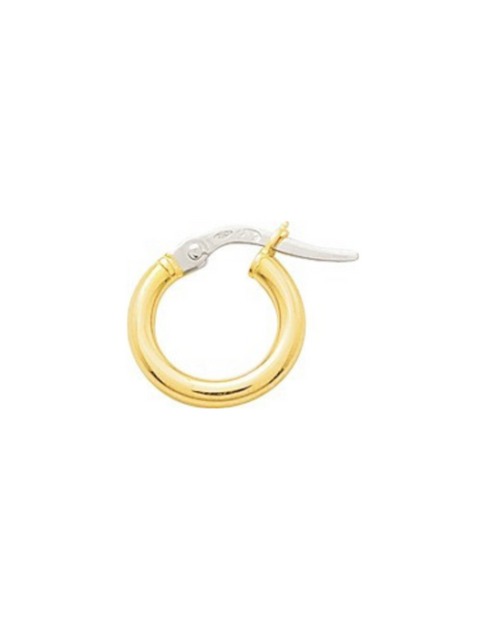 Créoles 8 mm - Or bicolore 750‰