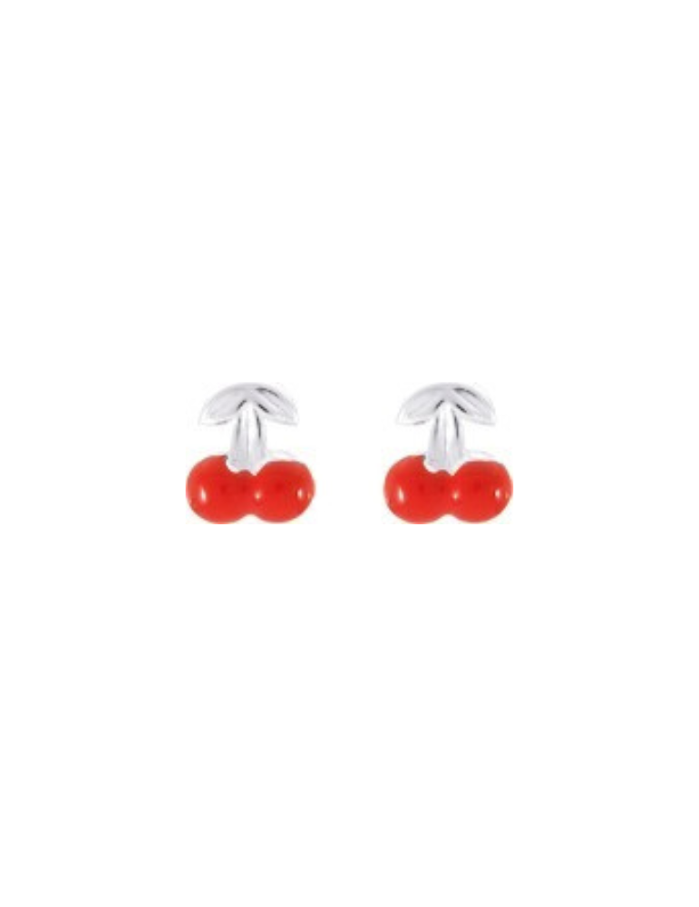 Boucles d'Oreilles Cerise - Argent 925‰