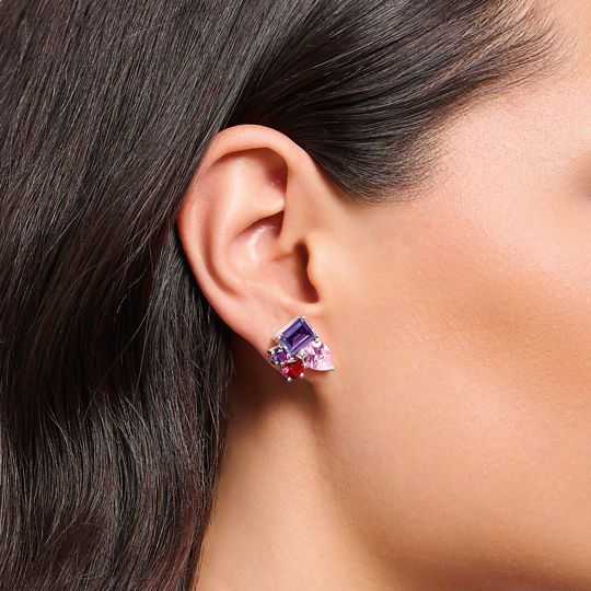 Boucles d'Oreilles Pierres Multicolores THOMAS SABO - Argent 925‰