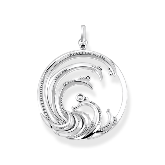 Pendentif Vague Pierres Bleues THOMAS SABO - Argent 925‰