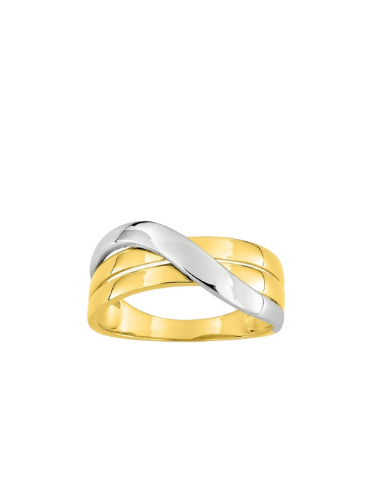 Bague Entrelacée - Or Bicolore 375‰