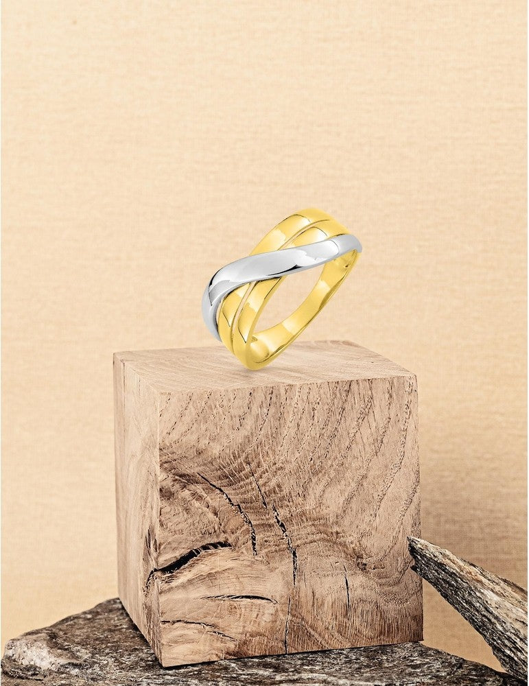 Bague Entrelacée - Or Bicolore 375‰