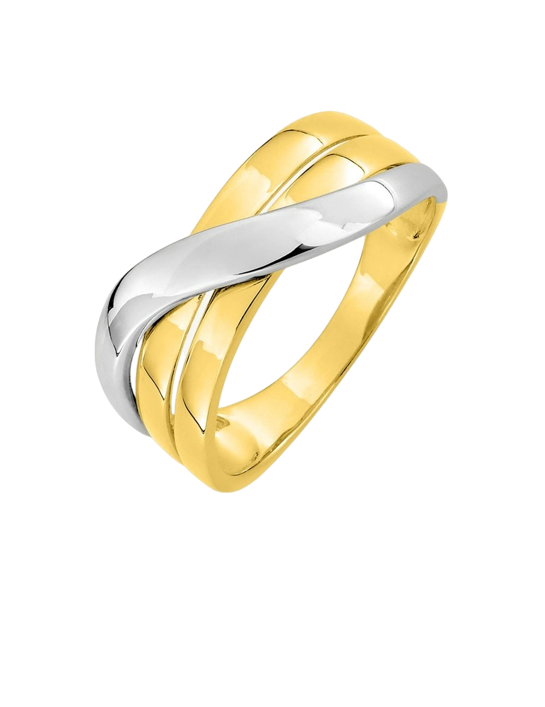 Bague Entrelacée - Or Bicolore 375‰