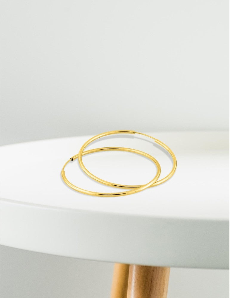 Créoles 40 mm - Or Jaune 375‰