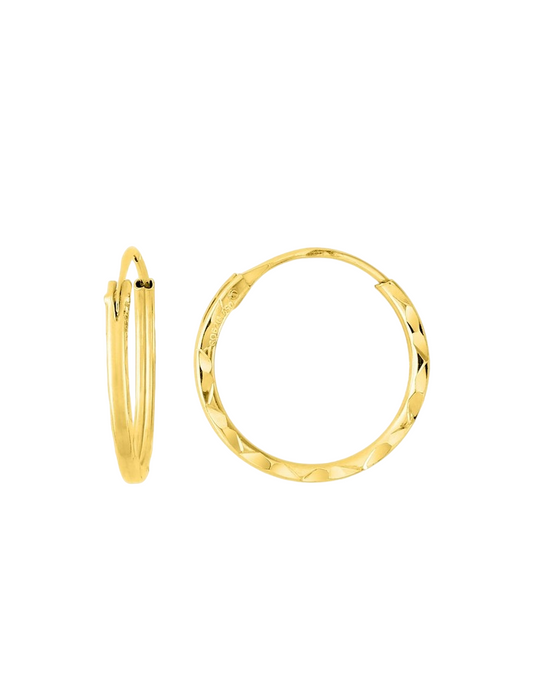 Créoles 10 mm - Or Jaune 750‰