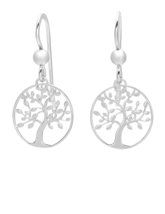 Boucles d'Oreilles Arbre de vie - Argent 925‰