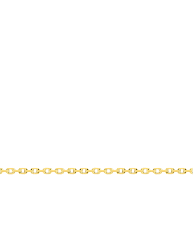 Chaîne Maille Forçat Diamantée 0.97 mm - Or Jaune 750‰