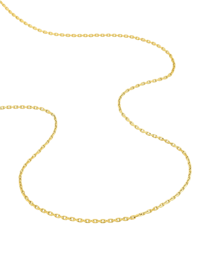Chaîne Maille Forçat Diamantée 1.60 mm - Or Jaune 750‰