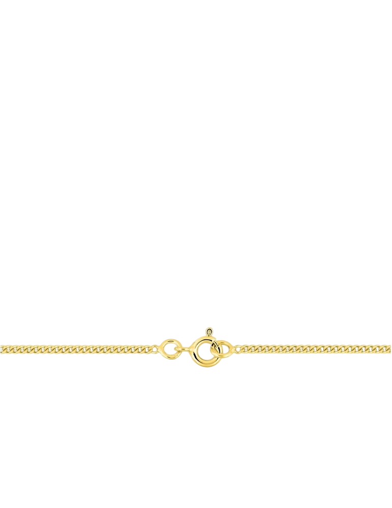 Chaîne Maille Gourmette Diamantée 1.62 mm - Or Jaune 750‰