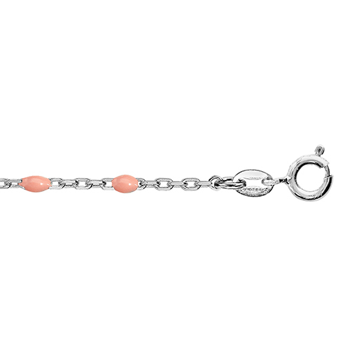 Bracelet Résine Rose - Argent 925‰
