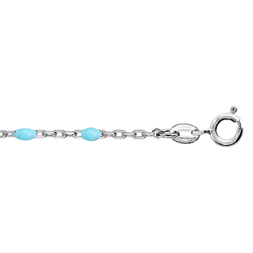 Bracelet Résine Turquoise - Argent 925‰