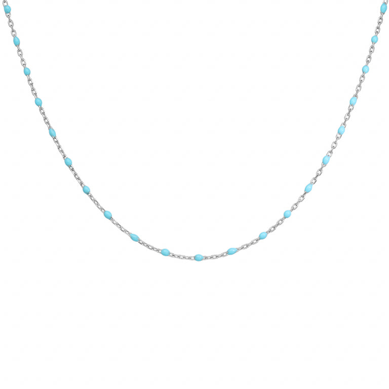 Collier Résine Turquoise - Argent 925‰