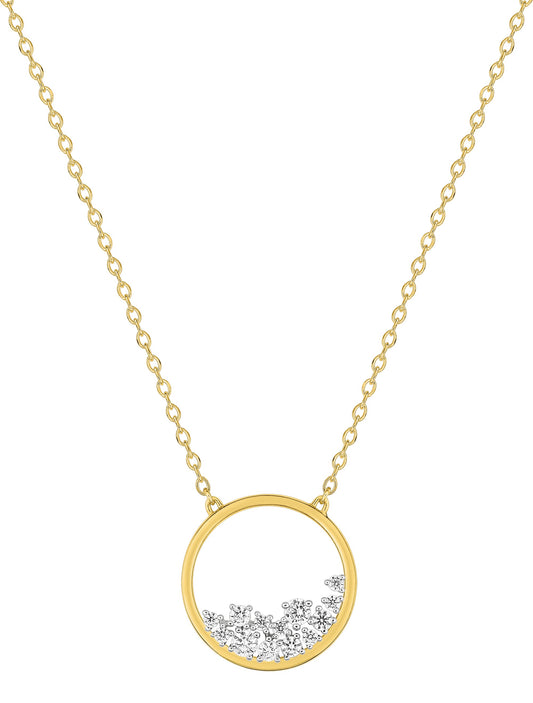 Collier Cercle Oxydes de Zirconium - Plaqué Or