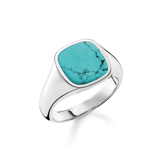 Chevalière Turquoise THOMAS SABO - Argent 925‰