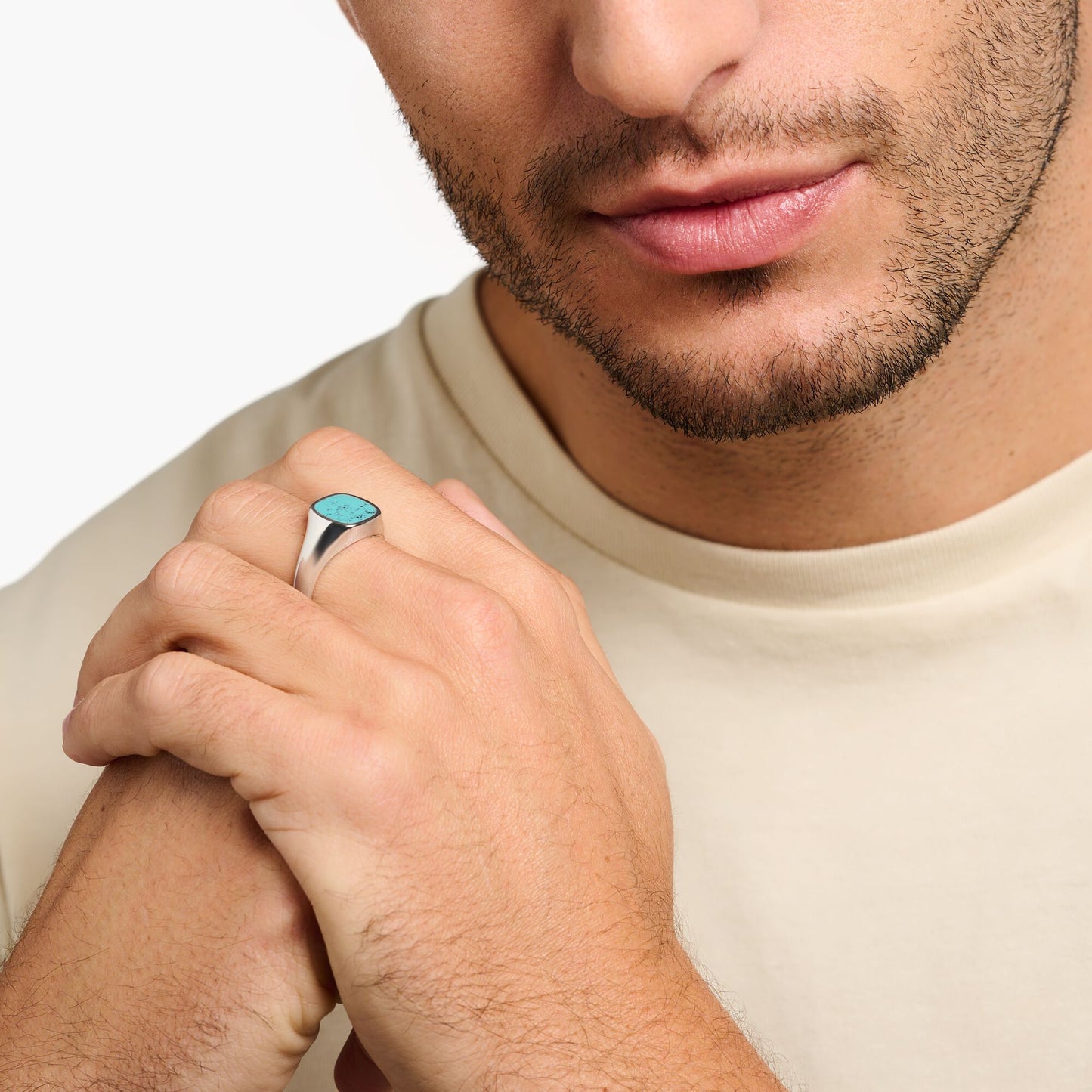 Chevalière Turquoise THOMAS SABO - Argent 925‰