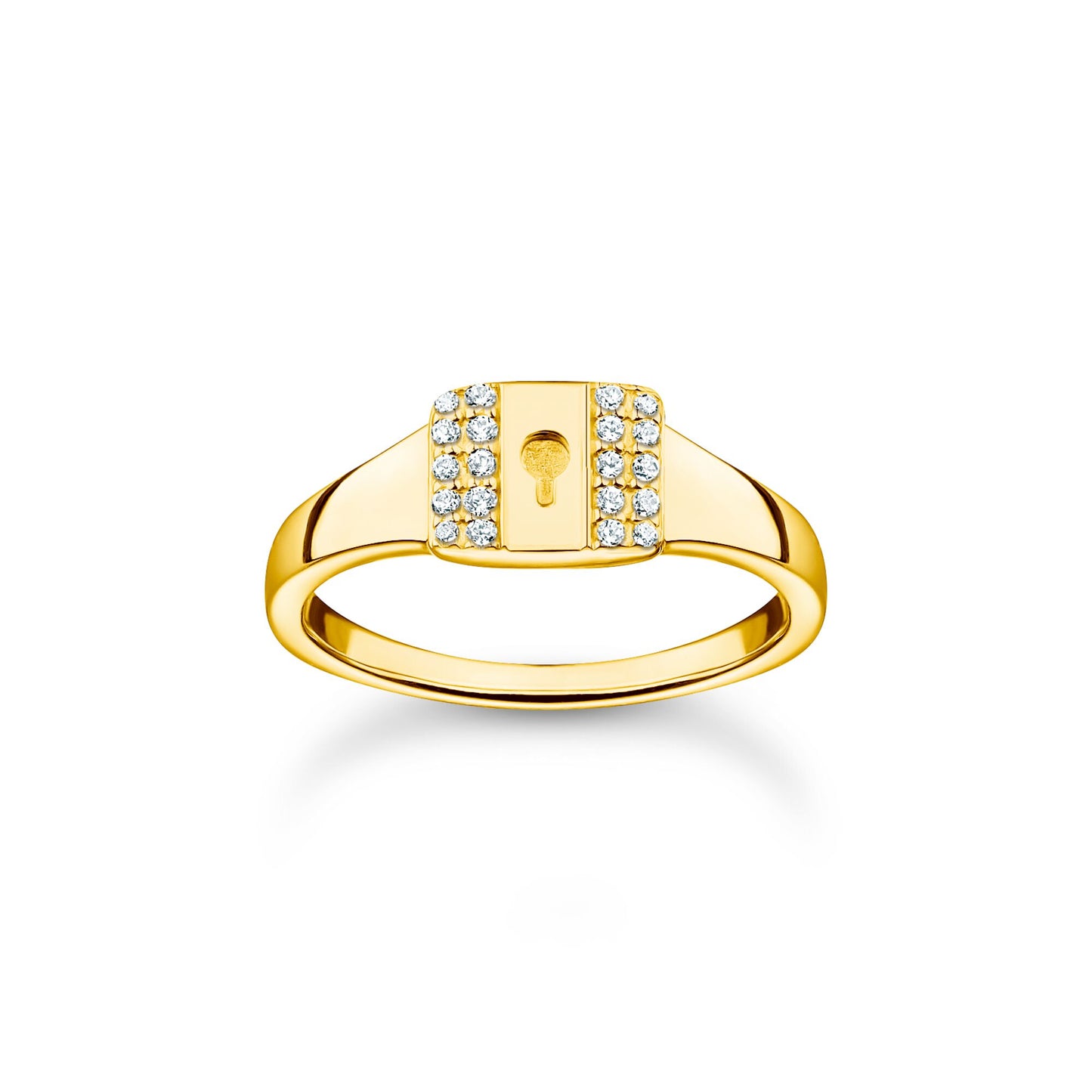 Bague Cadenas Oxydes de Zirconium THOMAS SABO - Doré