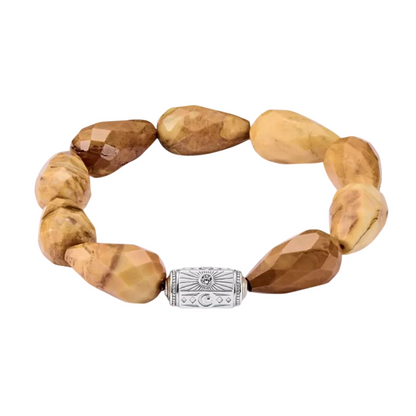 Bracelets beads en jaspe jaune THOMAS SABO - Argent 925‰