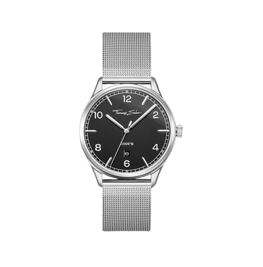 Montre Unisexe Code TS Argent Noir Argenté - THOMAS SABO