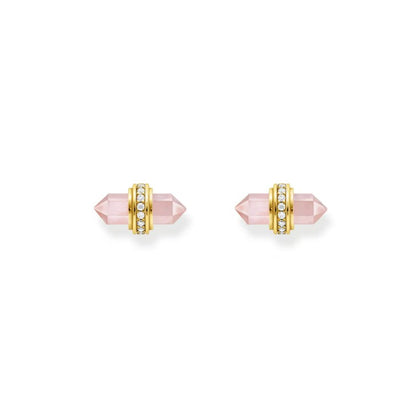 Boucles d'Oreilles Onyx Rose THOMAS SABO - Argent 925‰ Placage 18 carats