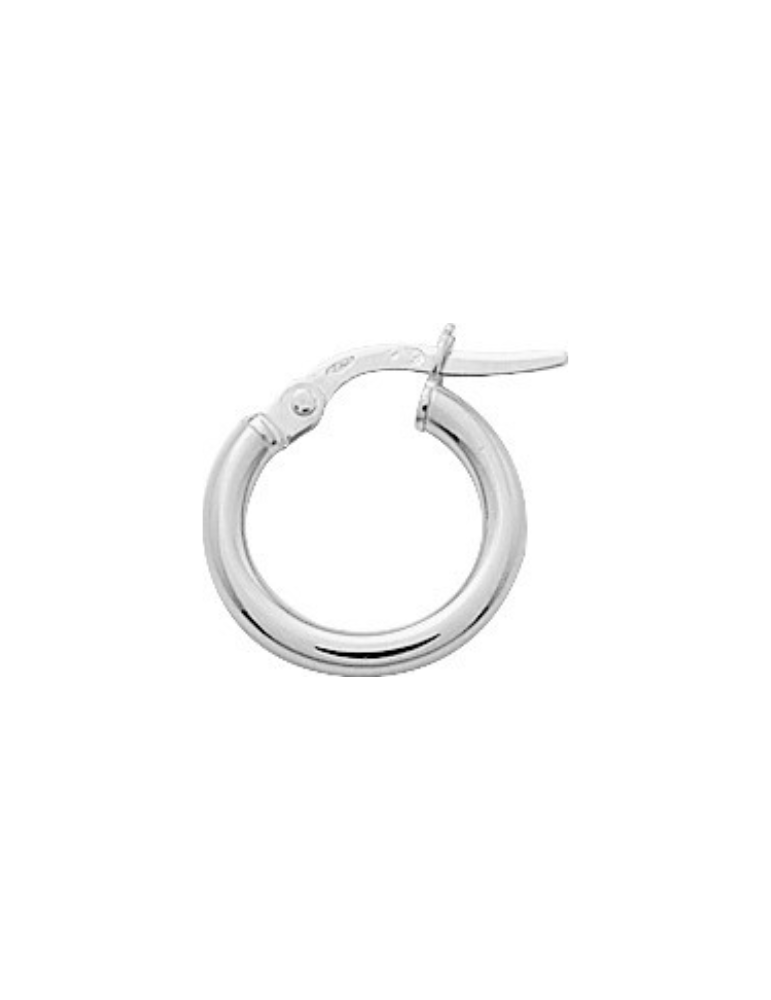 Créoles 10 mm - Or Blanc 750‰
