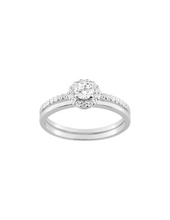 Charger l&#39;image dans la galerie, Bague Deux Anneaux Oxydes de Zirconium - Argent 925‰
