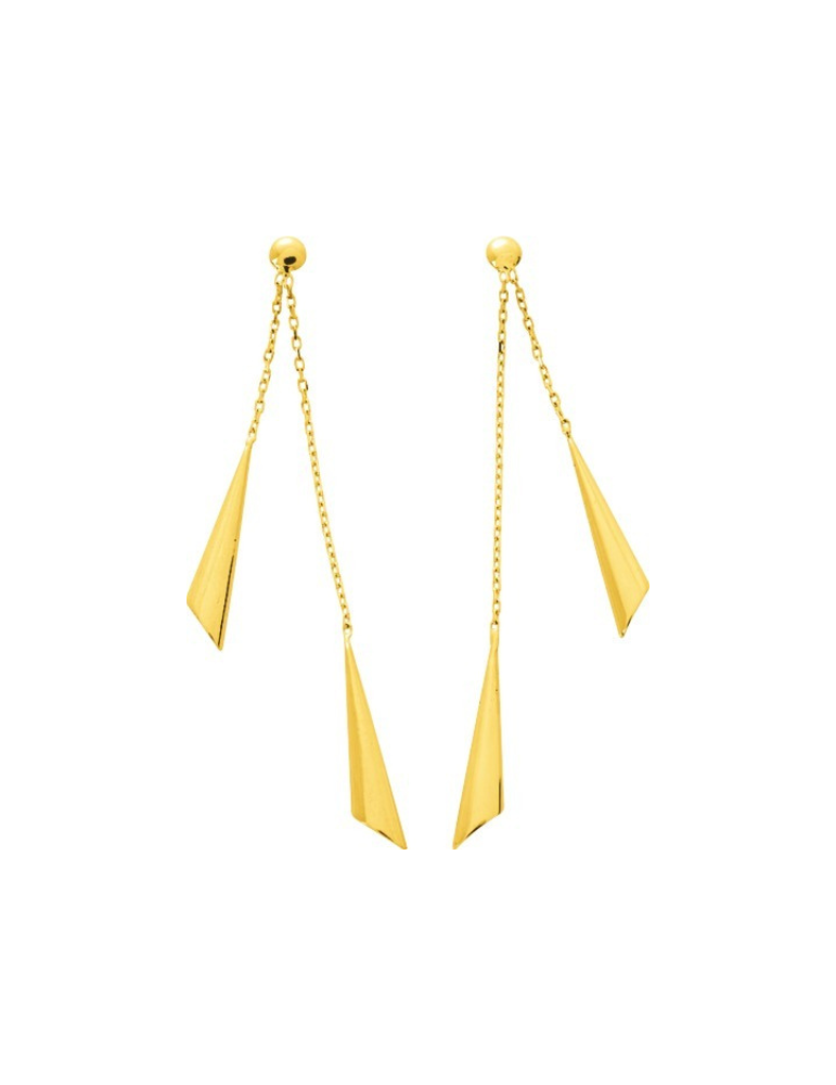 Boucles d'Oreilles Pendantes - Or Jaune 375‰
