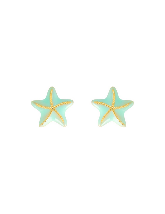 Boucles d'Oreilles Etoile De Mer - Plaqué Or