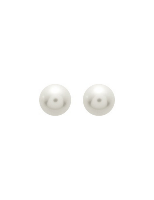 Boucles d'Oreilles Perles de Culture 8 mm - Or Jaune 750‰