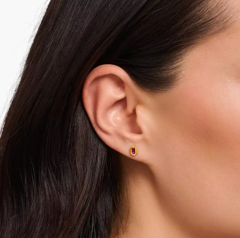 Boucles d'Oreilles Crocodile THOMAS SABO - Argent 925‰ Placage 18 carats