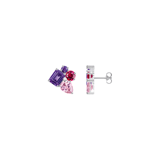 Boucles d'Oreilles Pierres Multicolores THOMAS SABO - Argent 925‰