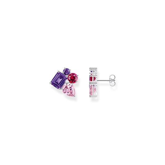 Boucles d'Oreilles Pierres Multicolores THOMAS SABO - Argent 925‰