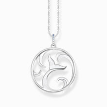Charger l&#39;image dans la galerie, Collier Nageoire Caudale &amp; Vague Avec Pierres Bleues THOMAS SABO - Argent 925‰
