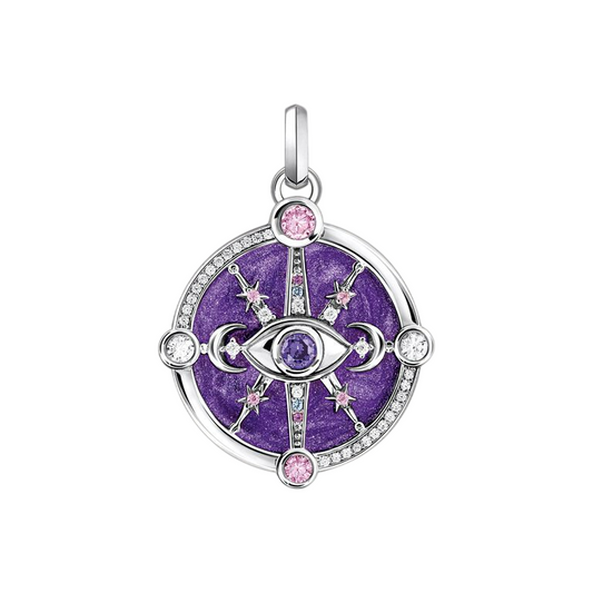 Pendentif œil avec détails cosmiques et pierres THOMAS SABO - Argent 925‰