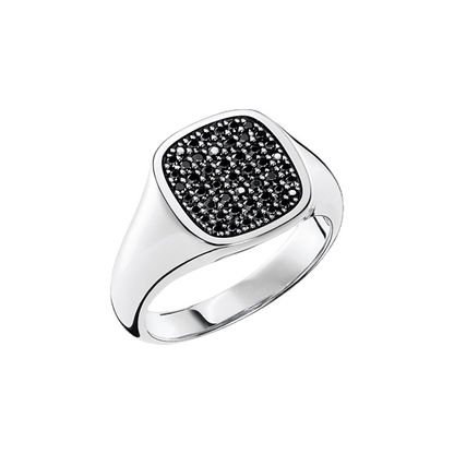 Bague avec des pierres noires THOMAS SABO - Argent 925‰