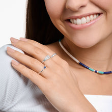 Charger l&#39;image dans la galerie, Bague Pierre Bleue Carée THOMAS SABO - Argent 925‰

