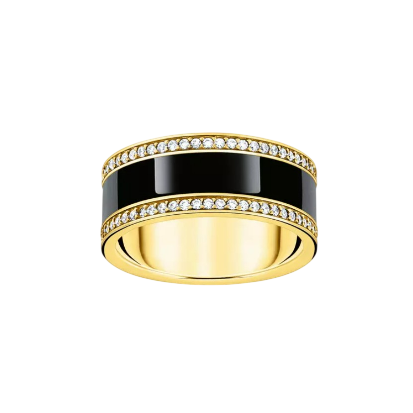 Bague ruban THOMAS SABO - Argent 925‰ Placage or 18 carats