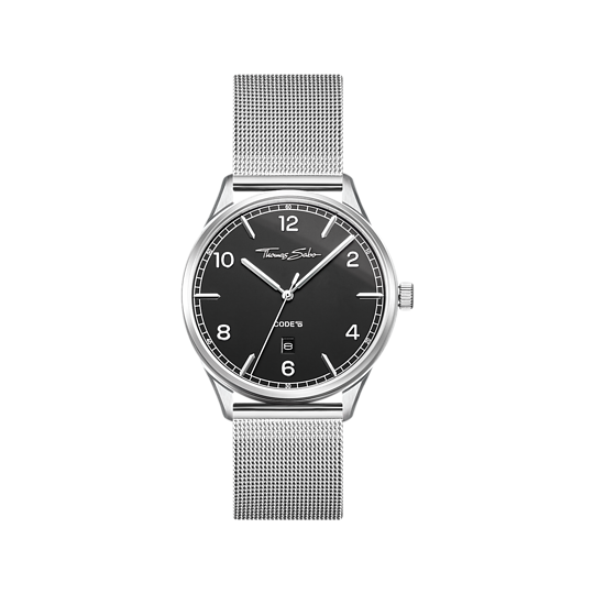 Montre Unisexe Code TS Argent Noir Argenté - THOMAS SABO