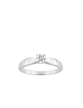 Charger l&#39;image dans la galerie, Bague Solitaire 4 griffes Oxydes de Zirconium - Argent 925‰
