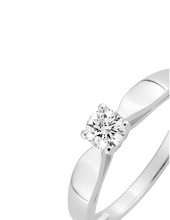 Charger l&#39;image dans la galerie, Bague Solitaire 4 griffes Oxydes de Zirconium - Argent 925‰
