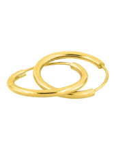 Charger l&#39;image dans la galerie, Créoles 15 mm - Or Jaune 375‰

