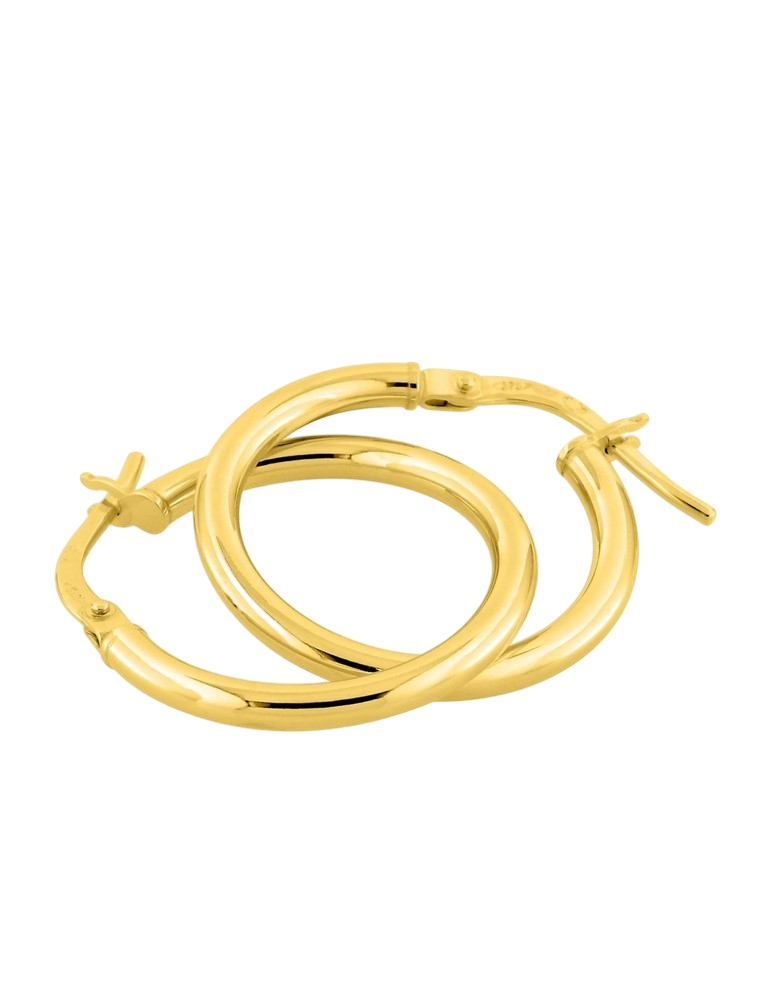 Créoles 8 mm - Or Jaune 375‰