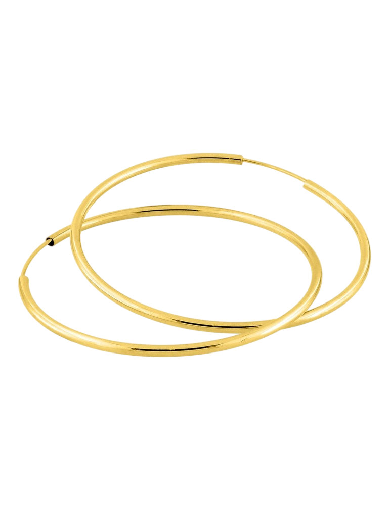 Créoles 40 mm - Or Jaune 375‰