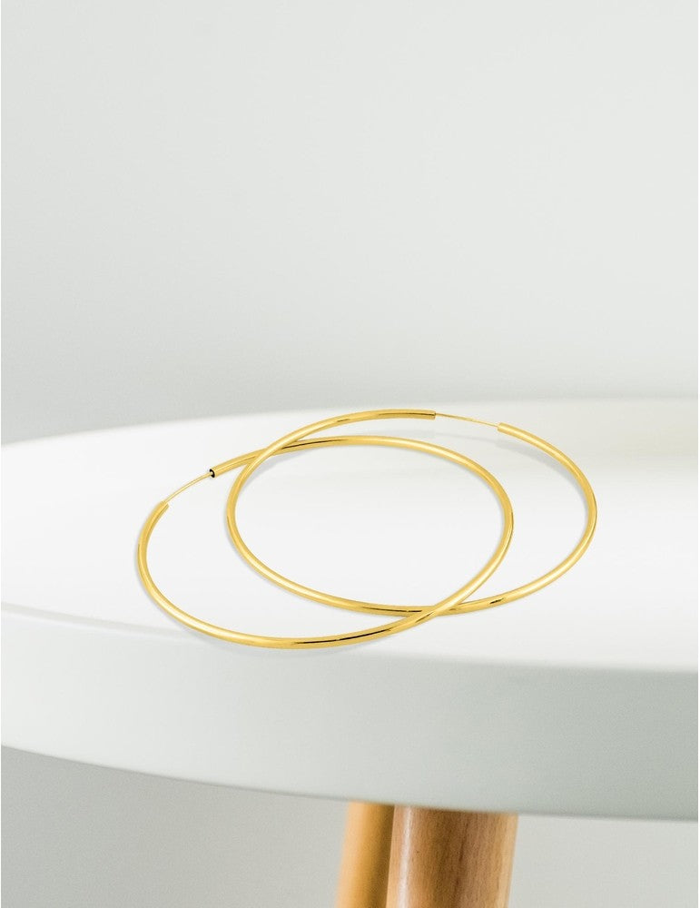 Créoles 60 mm - Or Jaune 375‰