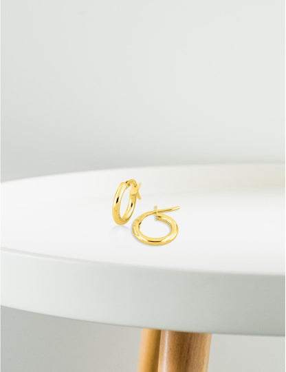 Créoles 8 mm - Or Jaune 375‰