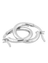 Charger l&#39;image dans la galerie, Créoles 10 mm - Or Blanc 750‰
