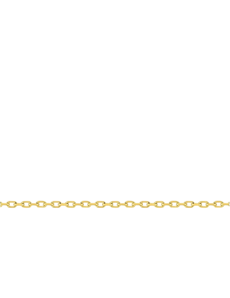 Chaîne Maille Forçat Diamantée 0.70 mm - Or Jaune 750‰