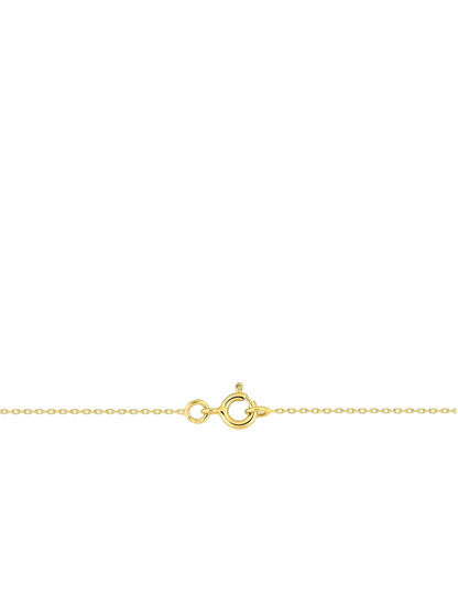 Chaîne Maille Forçat Diamantée 0.70 mm - Or Jaune 750‰